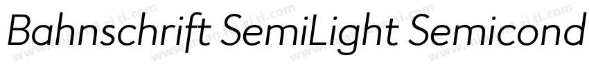 Bahnschrift SemiLight Semiconde字体转换